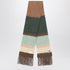 Miu Miu Striped wool scarf with fringes